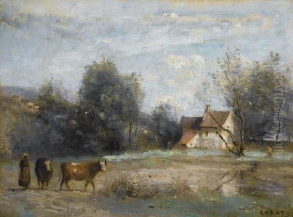 Luzancy, Petites Maisons De Paysans Au Bord De L'eau - view 1