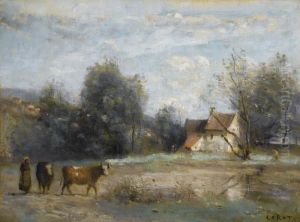 Luzancy, Petites Maisons De Paysans Au Bord De L'eau