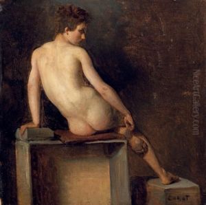 Academie D'homme by Jean-Baptiste-Camille Corot