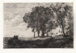 Paysage D'italie by Jean-Baptiste-Camille Corot