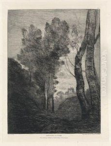 Environs De Rome by Jean-Baptiste-Camille Corot