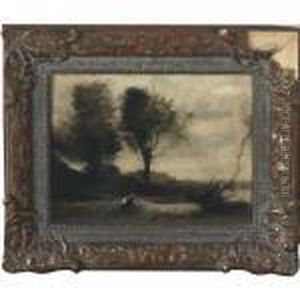 Gathering Wood by Jean-Baptiste-Camille Corot