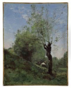 Planque by Jean-Baptiste-Camille Corot