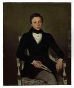 Portrait Of The Artist's Nephew, Camille Sennegon by Jean-Baptiste-Camille Corot