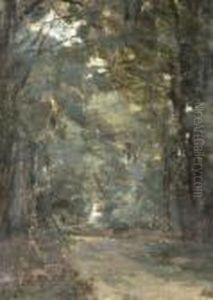 Sous-bois A La Fontaine by Jean-Baptiste-Camille Corot