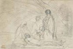 La Deposition Du Christ by Jean-Baptiste-Camille Corot