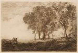 Sage D'italie by Jean-Baptiste-Camille Corot