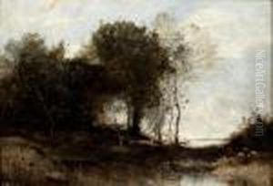 Souvenir D'un Port Mediteraneen by Jean-Baptiste-Camille Corot