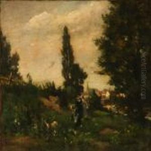 Three Women Walking In A Forest Three Women Walking In A Forest