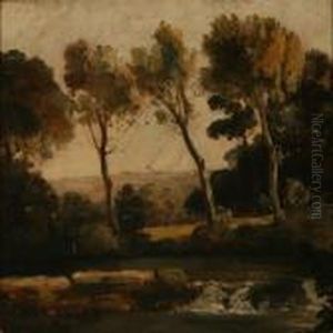 Autumn Trees by Jean-Baptiste-Camille Corot