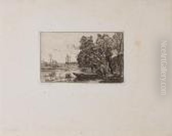 Ville D'avray: Le Bateau Sous Les Saules - view 1