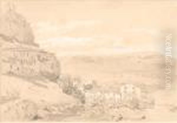 Buildings In A Mountainous Landscape - view 1