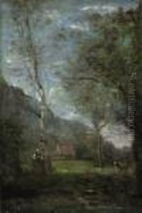 Souvenir De Bretagne by Jean-Baptiste-Camille Corot