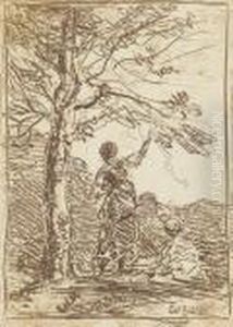 La Jeune Fille Et La Mort by Jean-Baptiste-Camille Corot