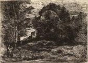Le Tombeau De Semiramis by Jean-Baptiste-Camille Corot