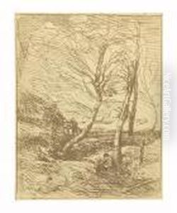 L'artiste En Italie. by Jean-Baptiste-Camille Corot