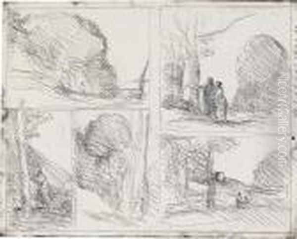 Le Jardin De Pericles - L'allee
Des Peintres - Griffonage - Le Grand Bucheron- La Tour D'henri Viii - view 1