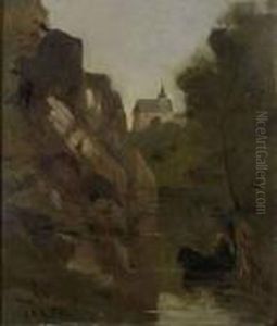 Dans Le Morvan by Jean-Baptiste-Camille Corot