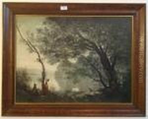 Spring Morning by Jean-Baptiste-Camille Corot
