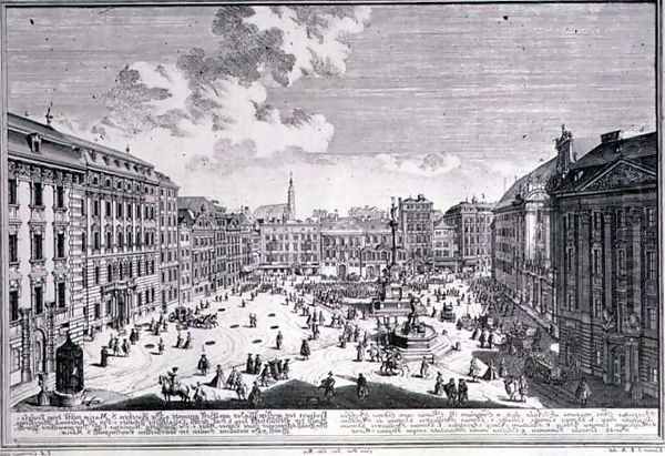 View of a square in Vienna - view 1