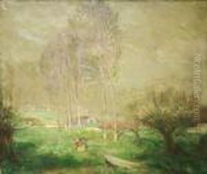 Ville D'avery by Jean-Baptiste-Camille Corot