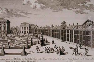 View of one of the Orangeries in the garden of the Prince of schwarzenberg Vienna by Salomon Kleiner