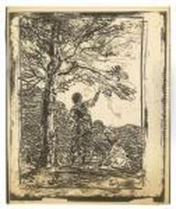 La Jeune Fille Et La Mort. by Jean-Baptiste-Camille Corot