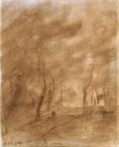 Un Chemin Sous Les Arbres by Jean-Baptiste-Camille Corot