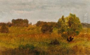 Franzosische Landschaft. by Jean-Baptiste-Camille Corot
