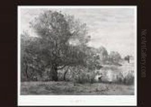 Morning by Jean-Baptiste-Camille Corot