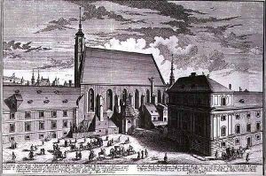 View of All Saints Church Vienna by Salomon Kleiner
