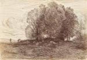 Le Bouquet De Belle Foriere by Jean-Baptiste-Camille Corot
