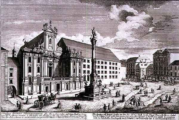 View of the Am Hof square showing the Mariensaule or Column of Our Lady - view 1