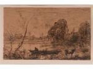 Ville D Avray by Jean-Baptiste-Camille Corot