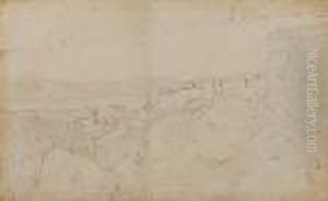 Paysage D'italie, Aqueduc Et Citadelle