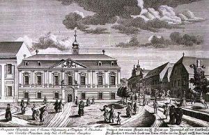 View of the new hospital of St John Nepomuk Vienna by Salomon Kleiner