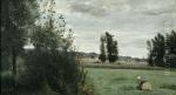 A Landscape With A Figure Kneeling In The Foreground - view 1