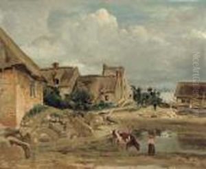 Environs De Fontainebleau by Jean-Baptiste-Camille Corot