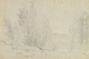 Esquisse Legere De Ville D'avray, Vers 1845-1850 by Jean-Baptiste-Camille Corot