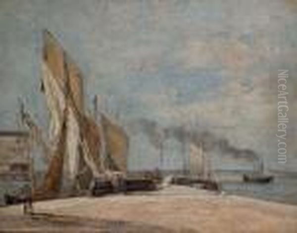 Voiliers Dans Le Port De Honfleur - view 1