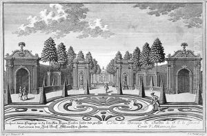The gardens of Count Althan Vienna by Salomon Kleiner