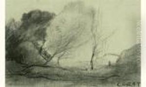 Paysage A Mortefontaine (vers 1863 ) Paysage A Mortefontaine (vers 1863 )