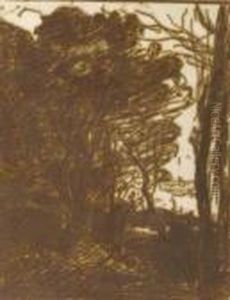 La Ronde Gauloise by Jean-Baptiste-Camille Corot