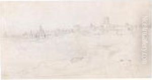 Recto: View From The Garden Of
The Villa Farnese, Rome; Verso: A Slight Sketch Of The Basilica Of
Maxentius, Rome by Jean-Baptiste-Camille Corot