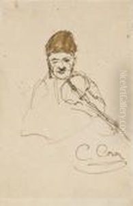 Un Homme by Jean-Baptiste-Camille Corot