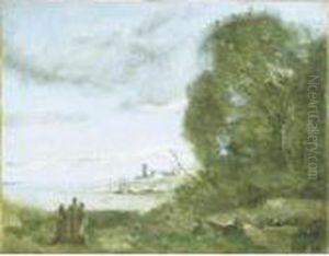 Souvenir Des Rivages Meridionaux by Jean-Baptiste-Camille Corot