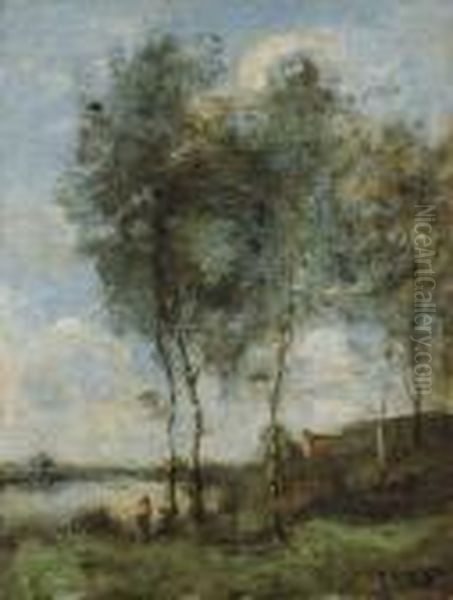 Pecheur Au Bord De La Riviere - view 1