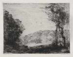 Campagne Boisee by Jean-Baptiste-Camille Corot