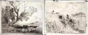 Quarante Cliches-glace by Jean-Baptiste-Camille Corot