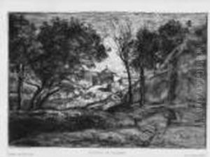 Souvenirs De Toscane 1875 by Jean-Baptiste-Camille Corot